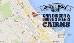 Find us on CNR of Digger & Grove Sts, Cairns
