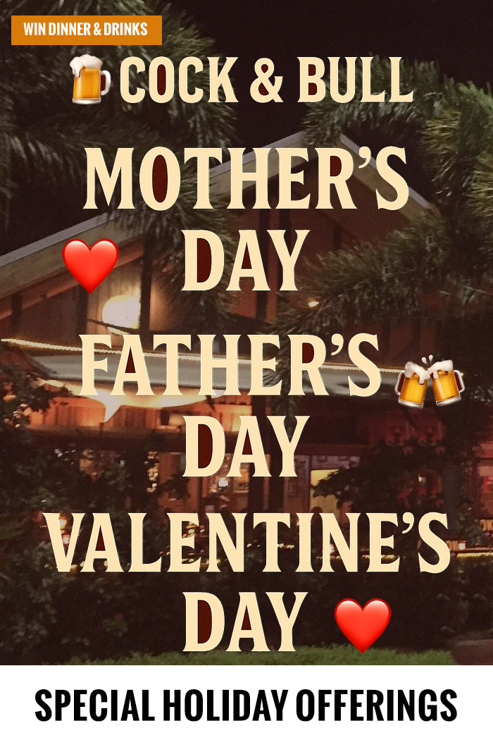 Special holidays at Cock & Bull
